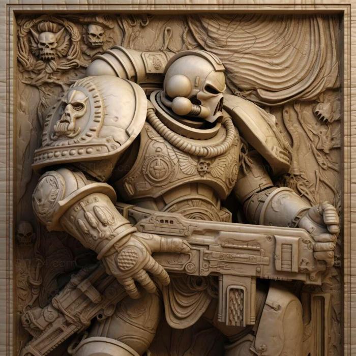 Games (space marine 1, GAMES_29537) 3D models for cnc